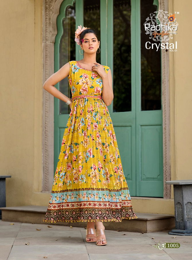 Crystal Vol 1 By Radhika Anarkali Kurtis Catalog